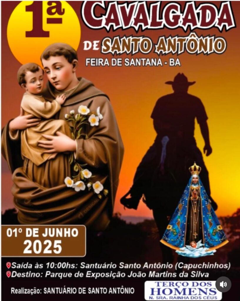 1ª Cavalgada de Santo Antônio será realizada neste domingo em Feira de Santana