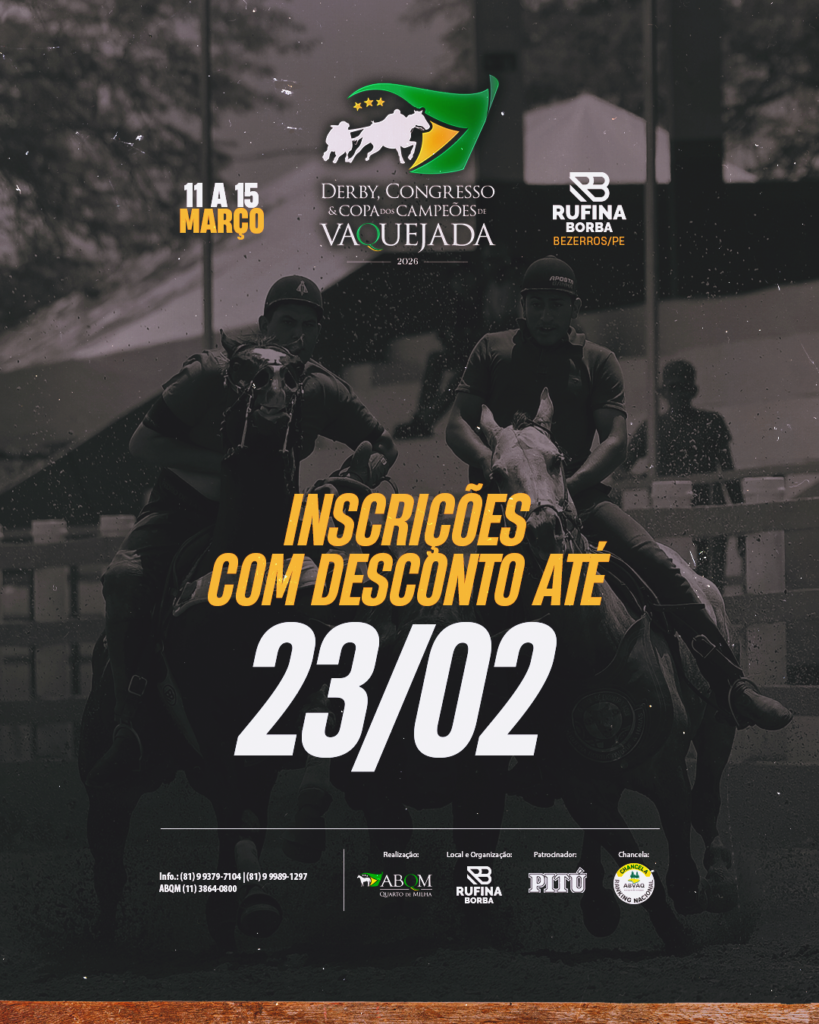 Nordeste volta a ser palco de grandes disputas da raça Quarto de Milha