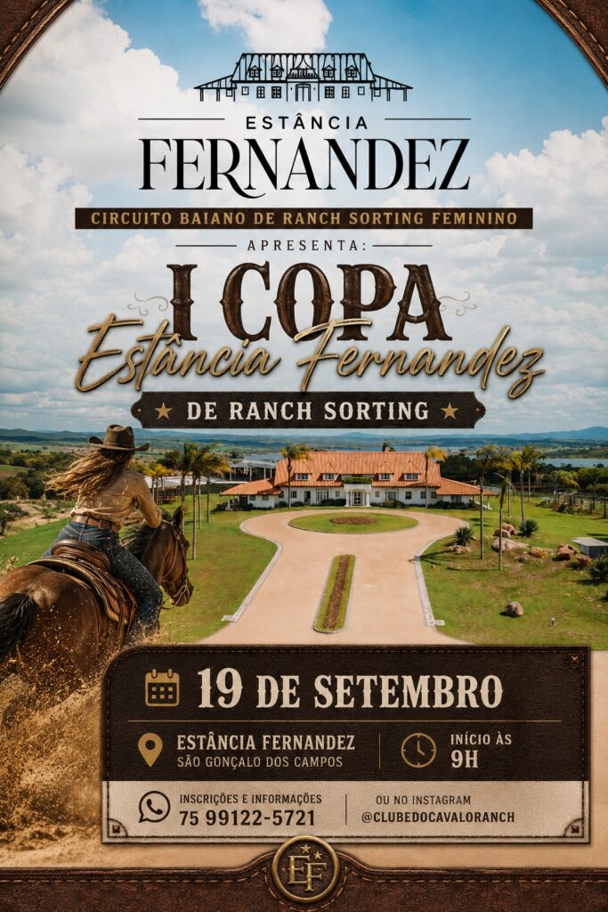Copa Estância Fernandez vai reunir mulheres de toda a Bahia em prova de Ranch Sorting